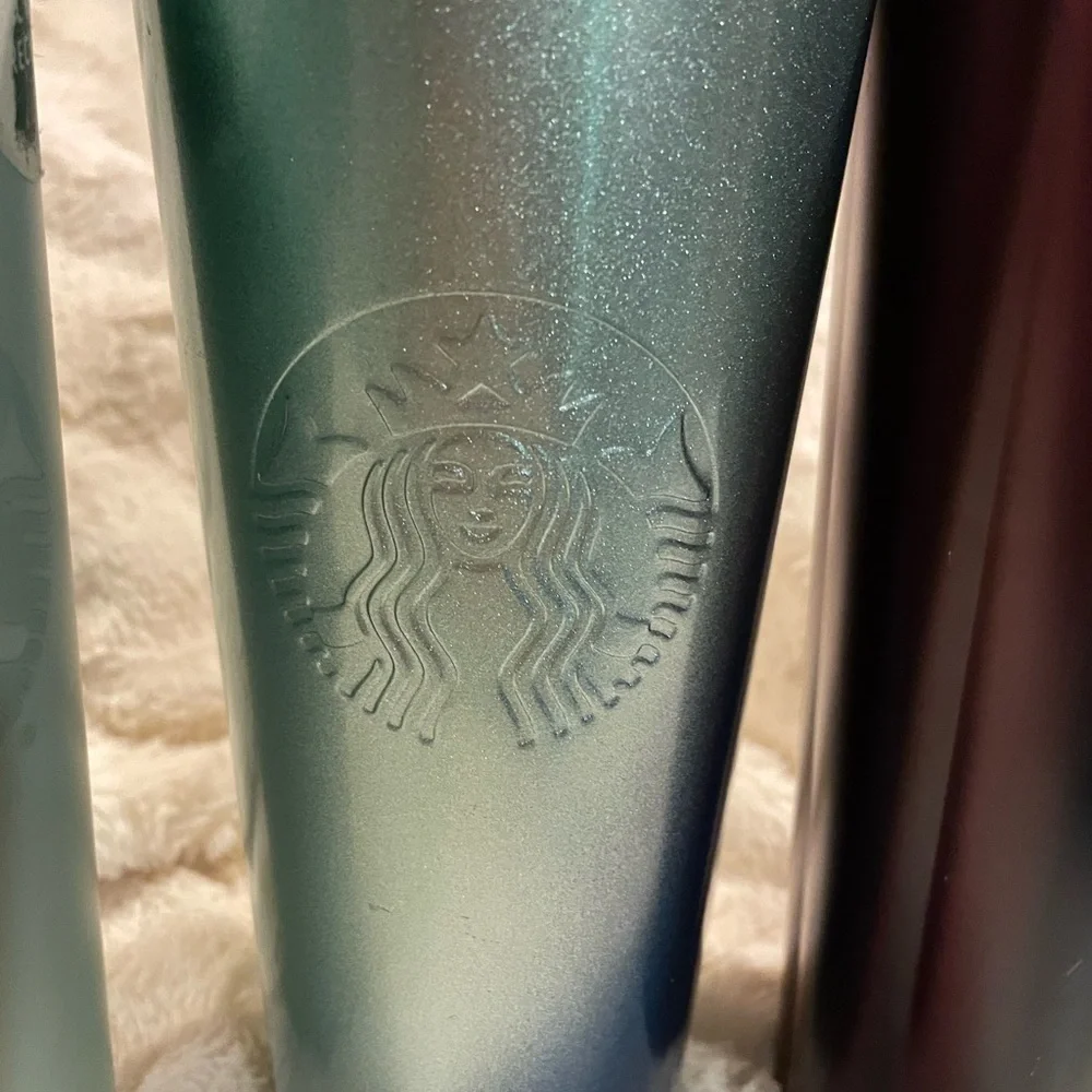 Set of Starbucks coffee cups
